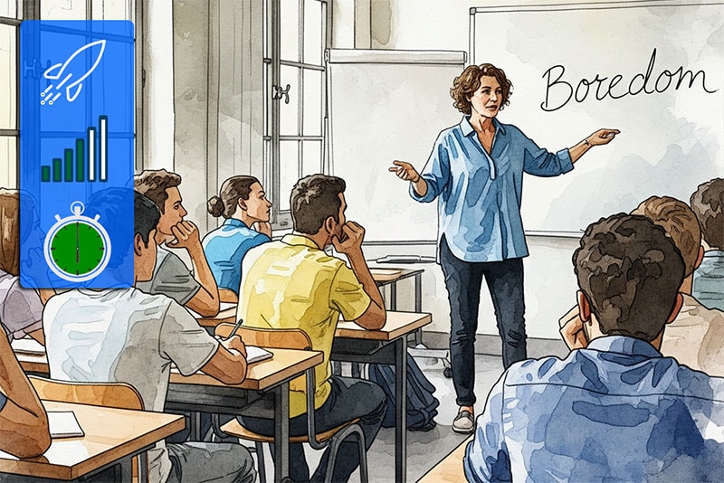 You need to be bored